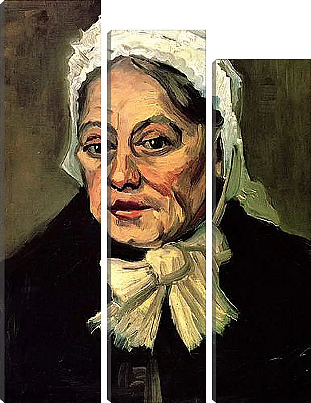 Модульная картина - Head of an Old Woman with White Cap The Midwife. Винсент Ван Гог