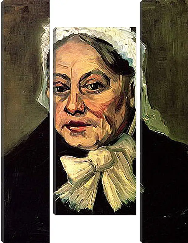 Модульная картина - Head of an Old Woman with White Cap The Midwife. Винсент Ван Гог