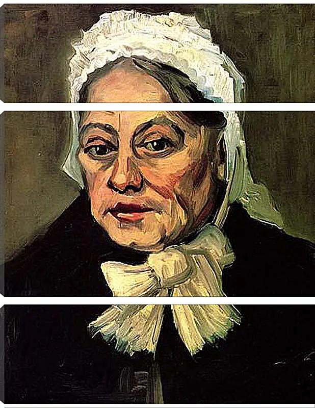 Модульная картина - Head of an Old Woman with White Cap The Midwife. Винсент Ван Гог