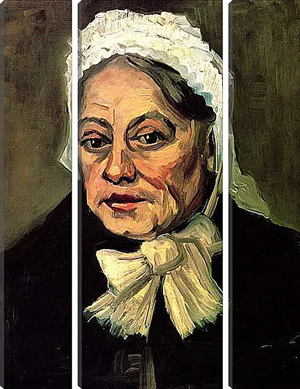 Модульная картина - Head of an Old Woman with White Cap The Midwife. Винсент Ван Гог