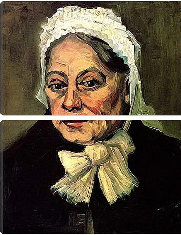 Модульная картина - Head of an Old Woman with White Cap The Midwife. Винсент Ван Гог