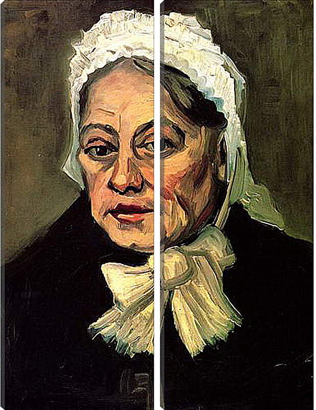 Модульная картина - Head of an Old Woman with White Cap The Midwife. Винсент Ван Гог