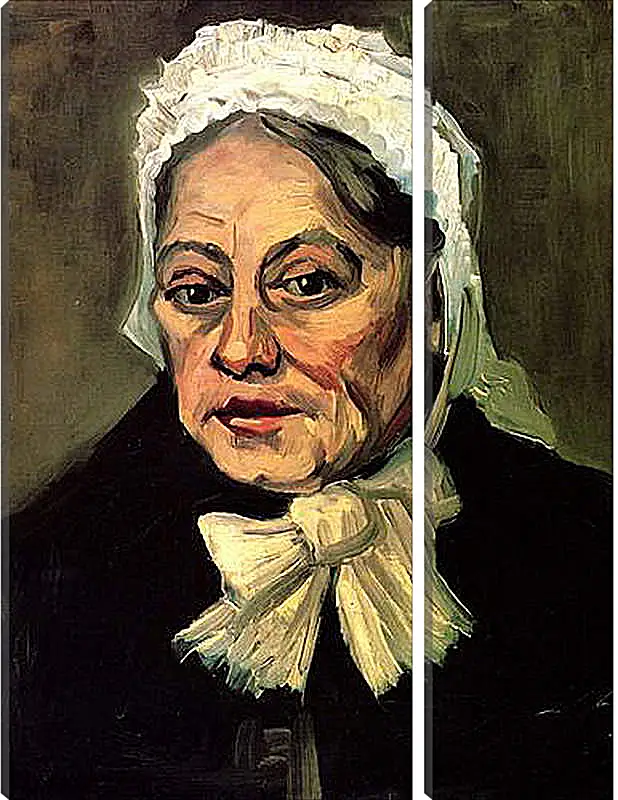 Модульная картина - Head of an Old Woman with White Cap The Midwife. Винсент Ван Гог