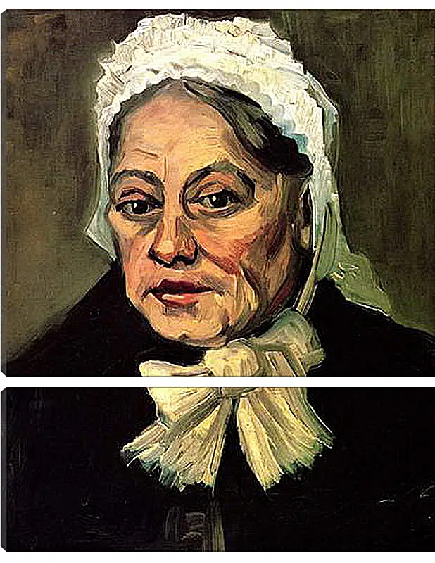 Модульная картина - Head of an Old Woman with White Cap The Midwife. Винсент Ван Гог