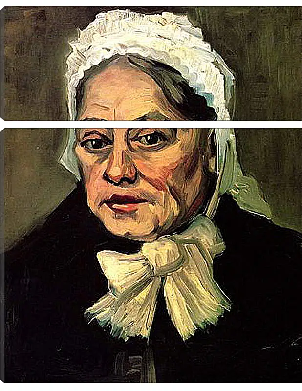 Модульная картина - Head of an Old Woman with White Cap The Midwife. Винсент Ван Гог