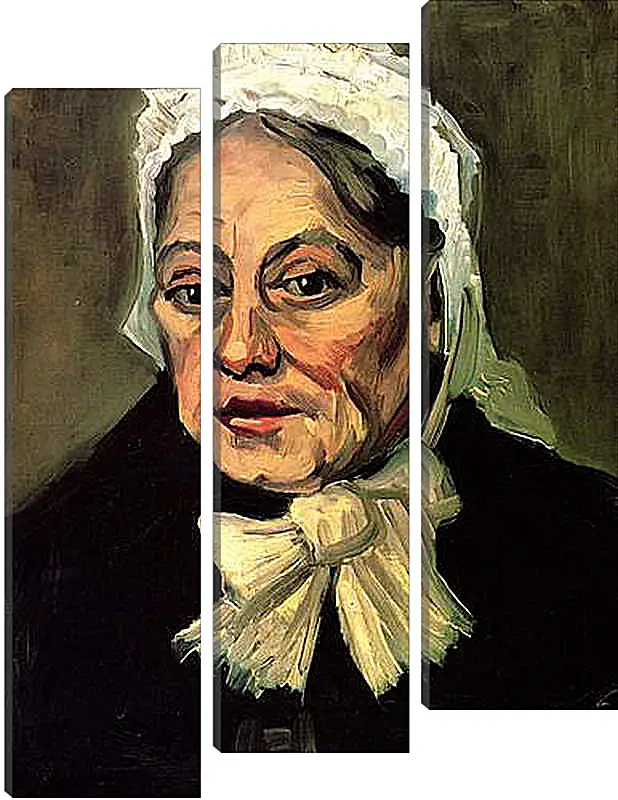 Модульная картина - Head of an Old Woman with White Cap The Midwife. Винсент Ван Гог