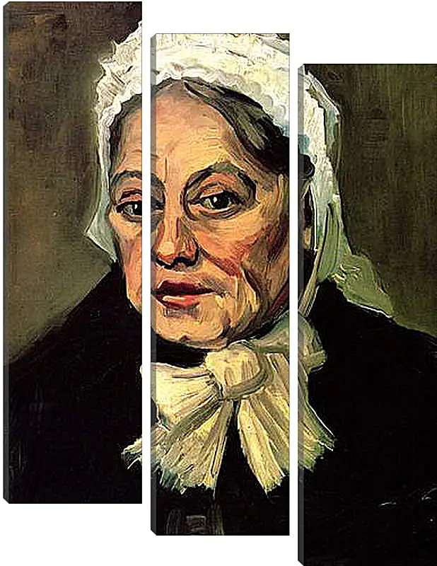 Модульная картина - Head of an Old Woman with White Cap The Midwife. Винсент Ван Гог