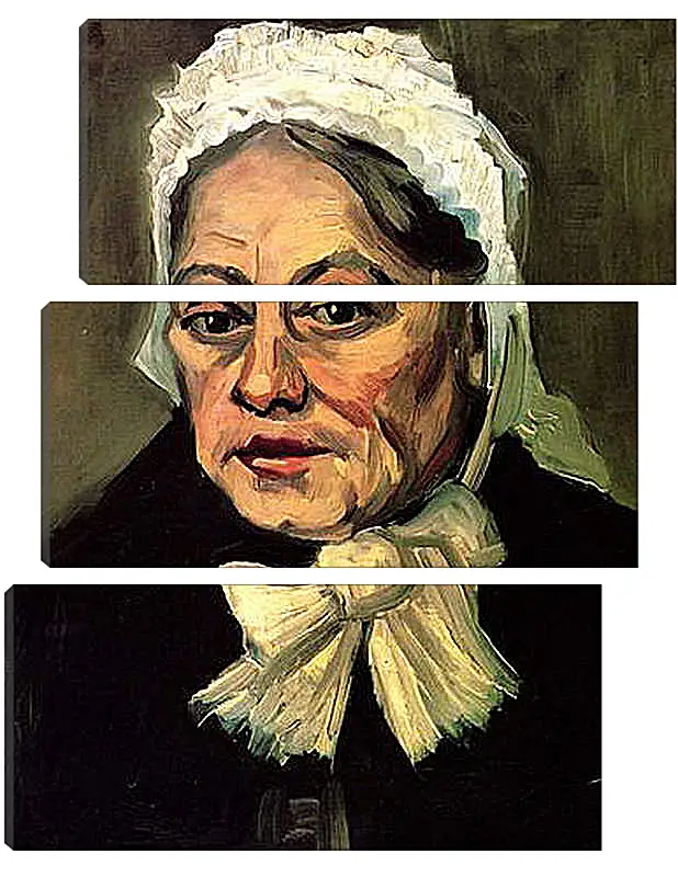 Модульная картина - Head of an Old Woman with White Cap The Midwife. Винсент Ван Гог