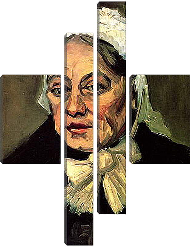 Модульная картина - Head of an Old Woman with White Cap The Midwife. Винсент Ван Гог