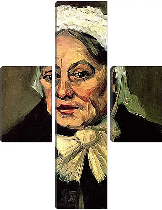 Модульная картина - Head of an Old Woman with White Cap The Midwife. Винсент Ван Гог