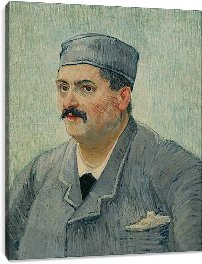 Постер и плакат - Portrait of a Restaurant Owner, possibly Lucien Martin. Винсент Ван Гог