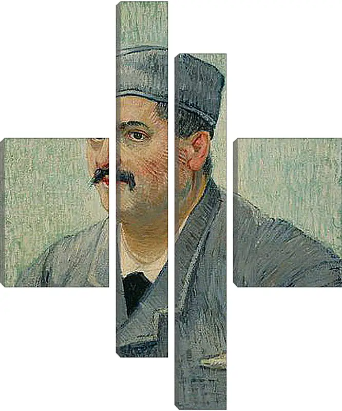 Модульная картина - Portrait of a Restaurant Owner, possibly Lucien Martin. Винсент Ван Гог