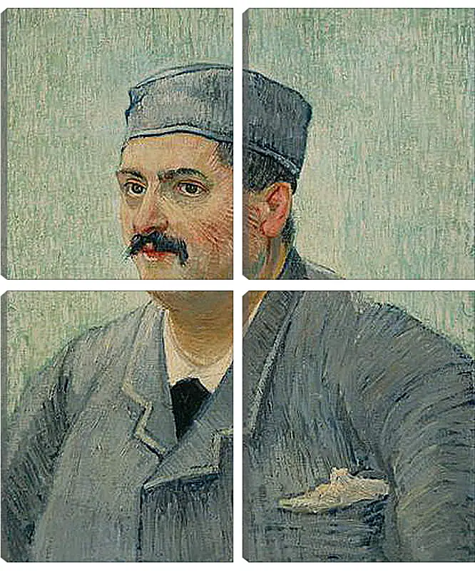 Модульная картина - Portrait of a Restaurant Owner, possibly Lucien Martin. Винсент Ван Гог