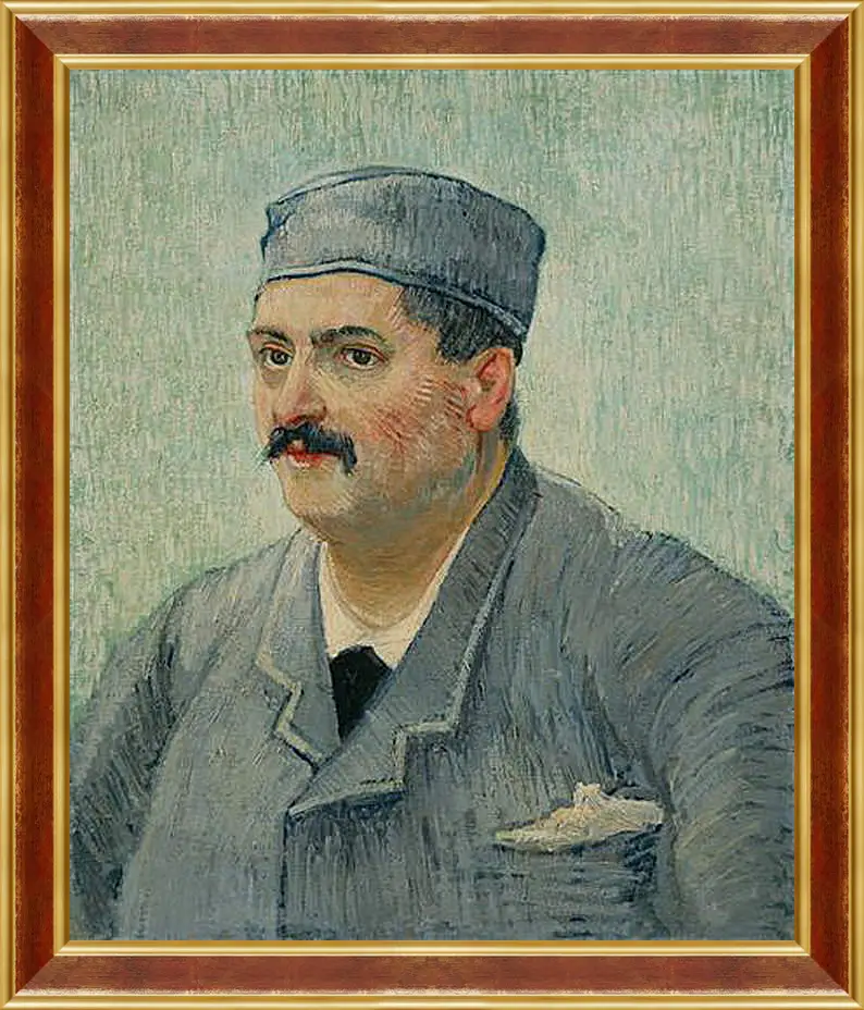 Картина в раме - Portrait of a Restaurant Owner, possibly Lucien Martin. Винсент Ван Гог