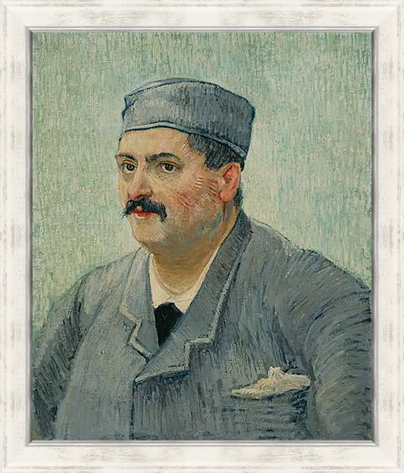 Картина в раме - Portrait of a Restaurant Owner, possibly Lucien Martin. Винсент Ван Гог