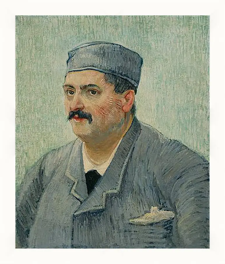 Картина в раме - Portrait of a Restaurant Owner, possibly Lucien Martin. Винсент Ван Гог