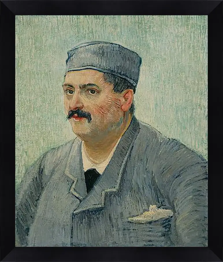 Картина в раме - Portrait of a Restaurant Owner, possibly Lucien Martin. Винсент Ван Гог