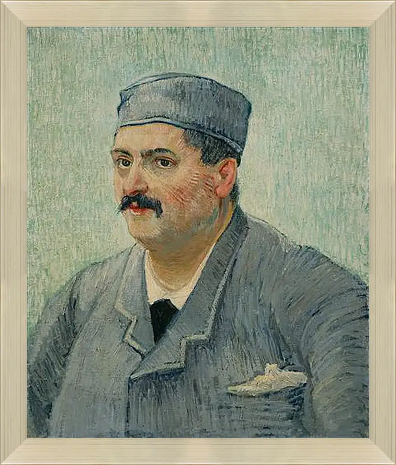 Картина в раме - Portrait of a Restaurant Owner, possibly Lucien Martin. Винсент Ван Гог