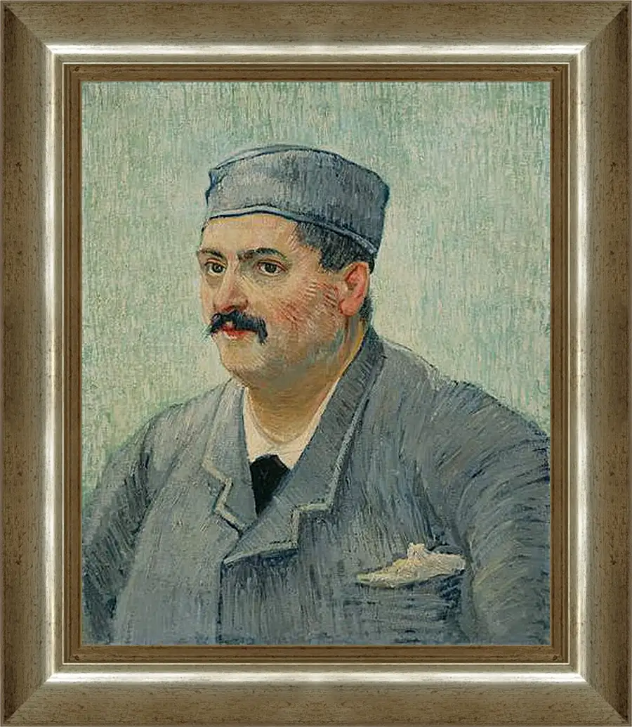 Картина в раме - Portrait of a Restaurant Owner, possibly Lucien Martin. Винсент Ван Гог