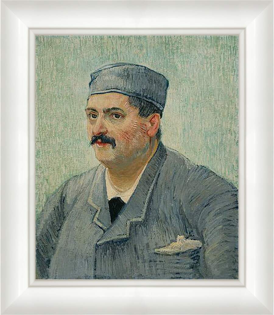 Картина в раме - Portrait of a Restaurant Owner, possibly Lucien Martin. Винсент Ван Гог