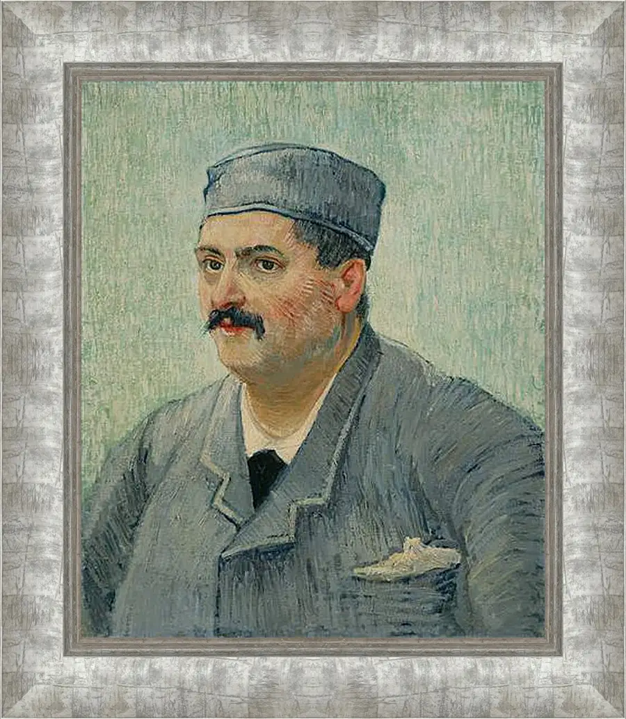 Картина в раме - Portrait of a Restaurant Owner, possibly Lucien Martin. Винсент Ван Гог