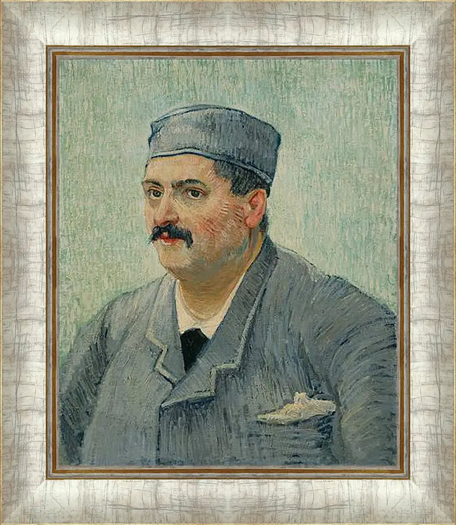 Картина в раме - Portrait of a Restaurant Owner, possibly Lucien Martin. Винсент Ван Гог