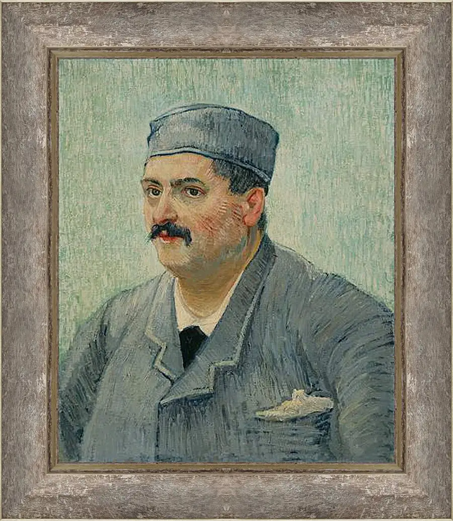 Картина в раме - Portrait of a Restaurant Owner, possibly Lucien Martin. Винсент Ван Гог