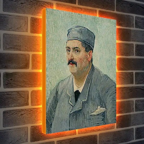 Лайтбокс световая панель - Portrait of a Restaurant Owner, possibly Lucien Martin. Винсент Ван Гог