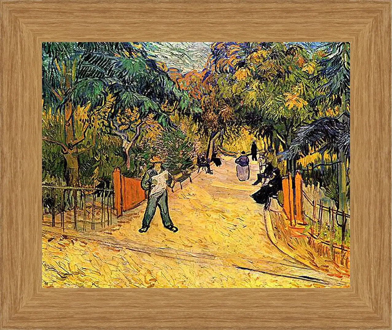 Картина в раме - Entrance to the Public Park in Arles. Винсент Ван Гог