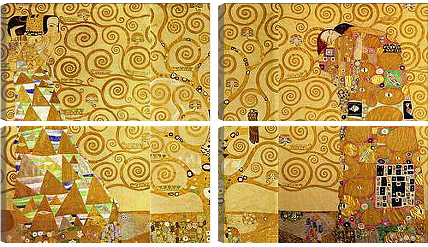 Модульная картина - Древо жизни Целиком. Густав Климт