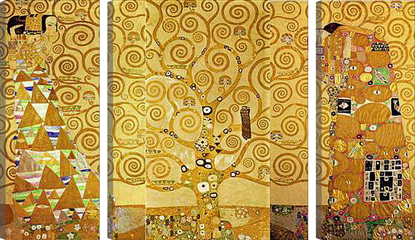 Модульная картина - Древо жизни Целиком. Густав Климт
