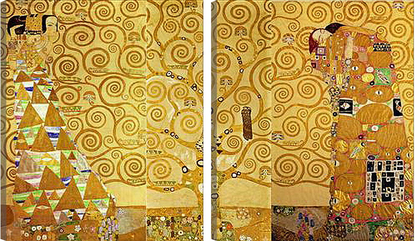 Модульная картина - Древо жизни Целиком. Густав Климт
