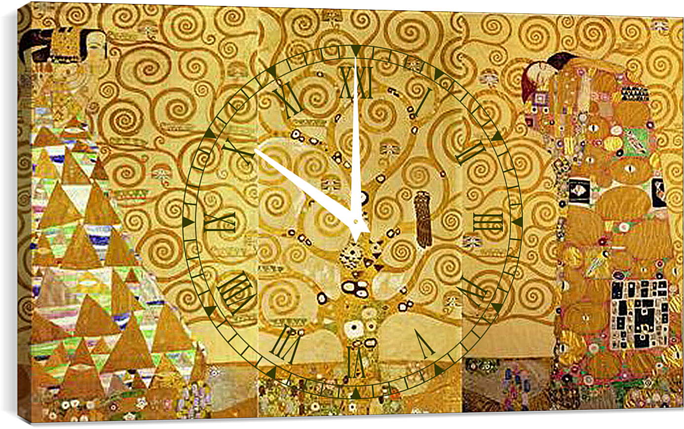 Часы картина - Древо жизни Целиком. Густав Климт

