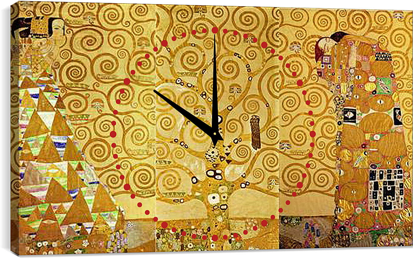 Часы картина - Древо жизни Целиком. Густав Климт