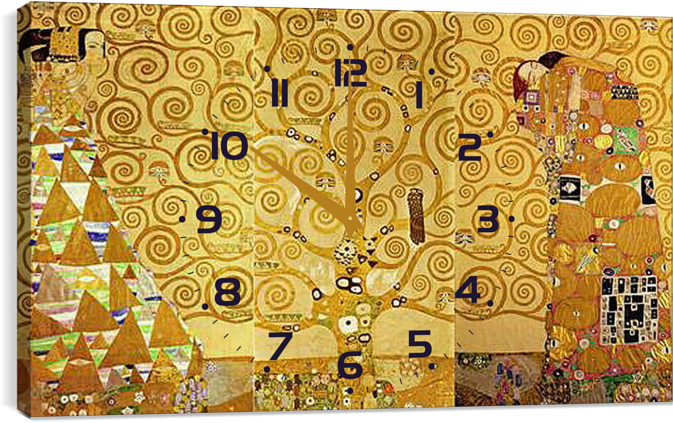 Часы картина - Древо жизни Целиком. Густав Климт
