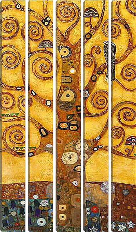 Модульная картина - Древо жизни. Густав Климт