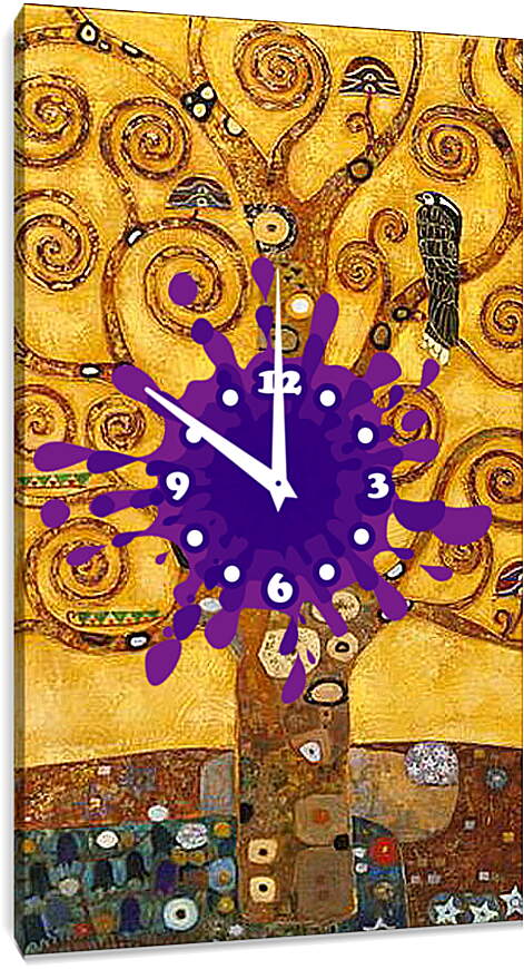 Часы картина - Древо жизни. Густав Климт
