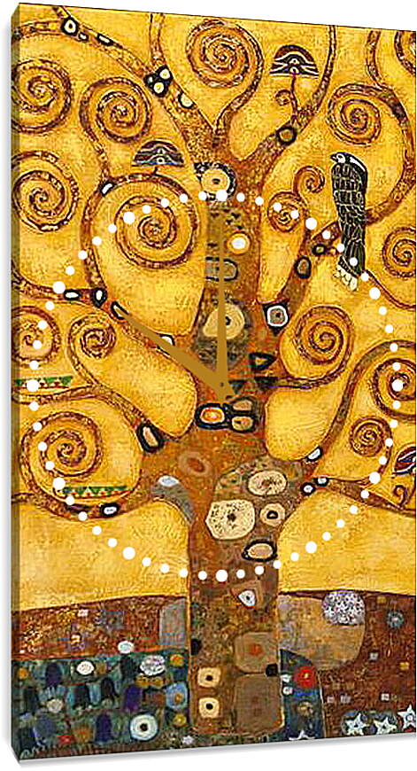 Часы картина - Древо жизни. Густав Климт