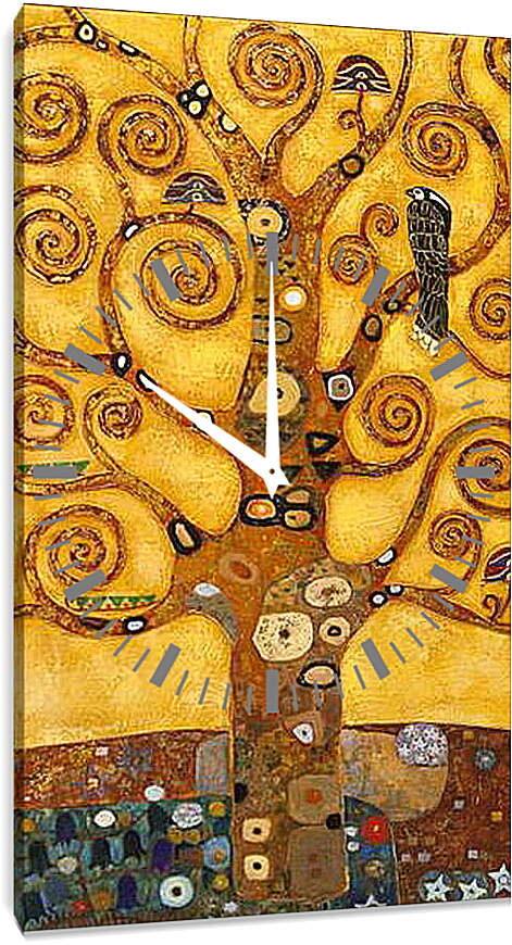 Часы картина - Древо жизни. Густав Климт
