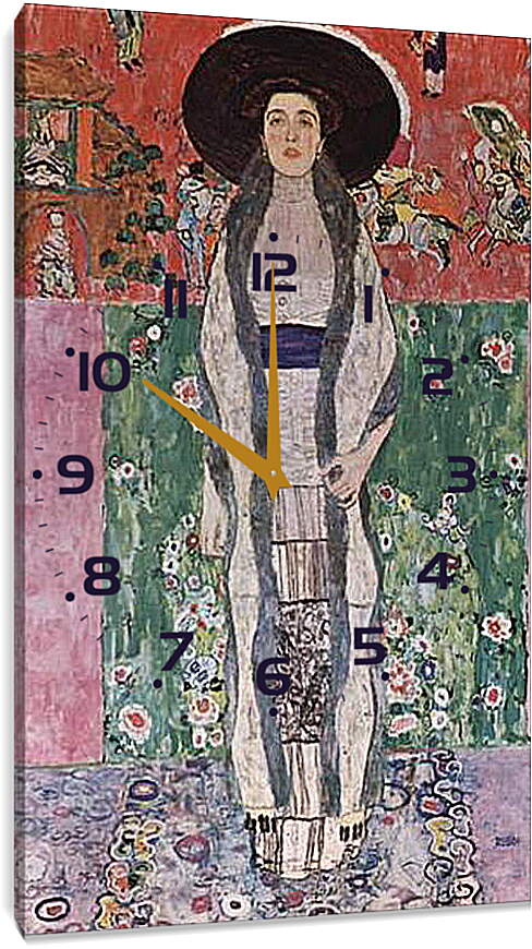 Часы картина - Портрет Адели Блох-Бауэр. Густав Климт
