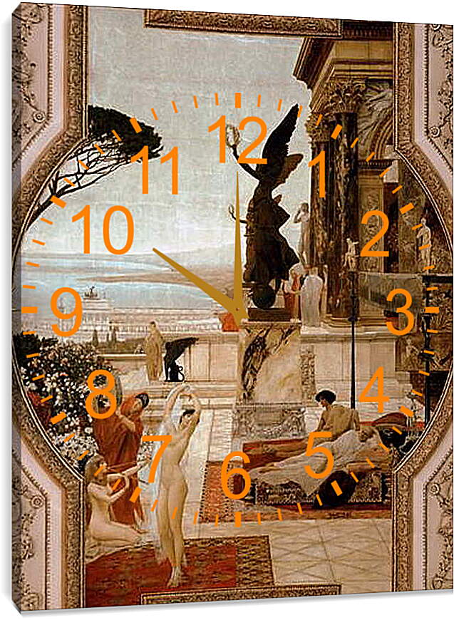 Часы картина - Театр в Таормине. Густав Климт
