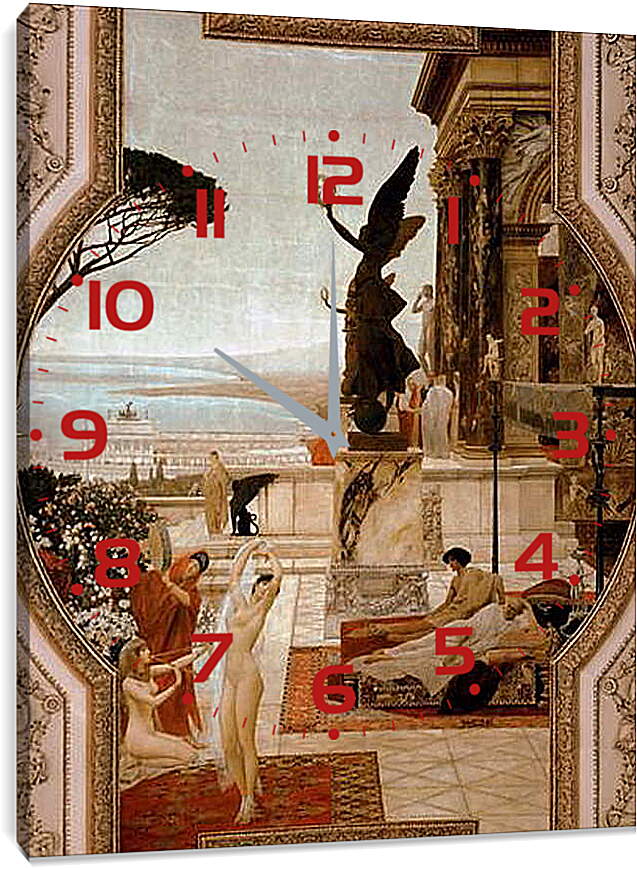 Часы картина - Театр в Таормине. Густав Климт
