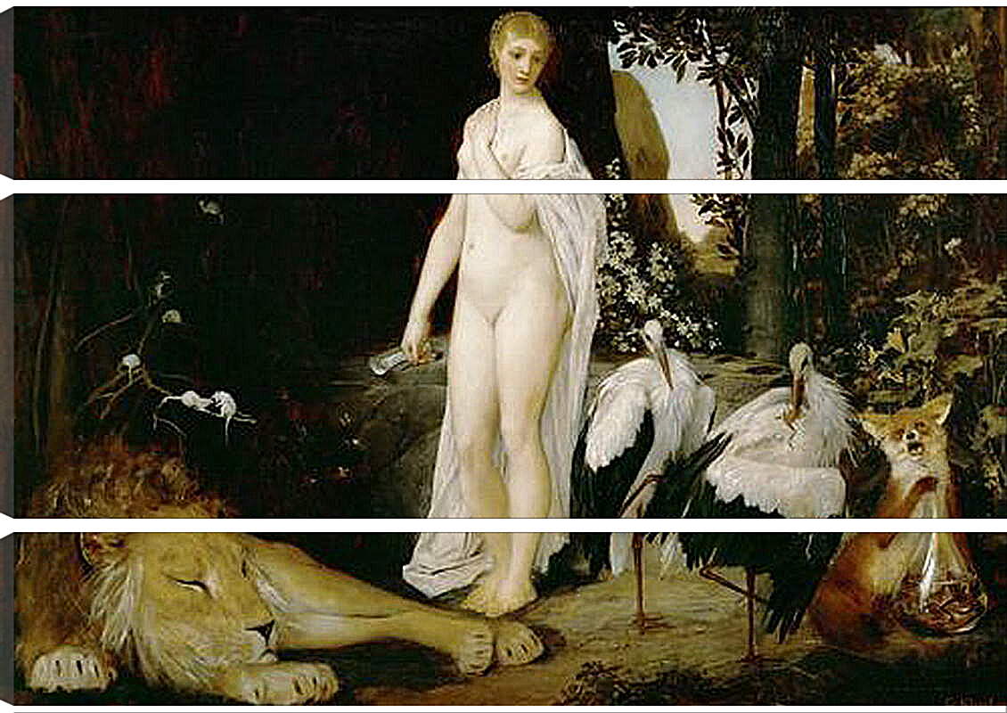 Модульная картина - Сказка. Густав Климт