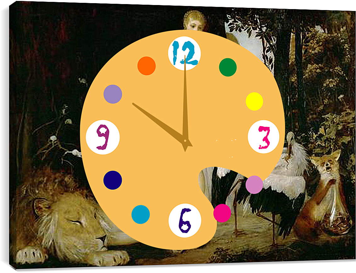 Часы картина - Сказка. Густав Климт
