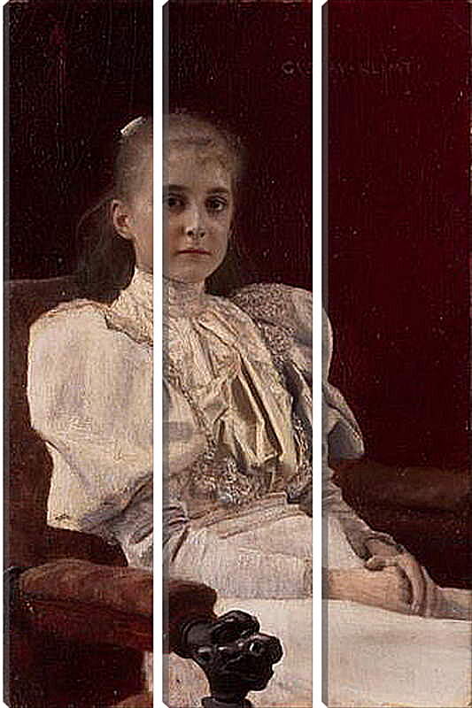 Модульная картина - Sitzendes junges Madchen. Густав Климт