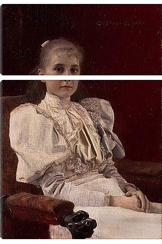 Модульная картина - Sitzendes junges Madchen. Густав Климт