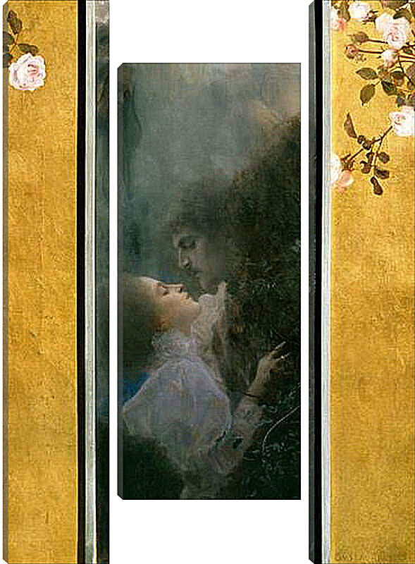 Модульная картина - Любовь. Густав Климт
