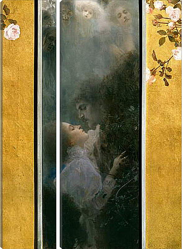 Модульная картина - Любовь. Густав Климт
