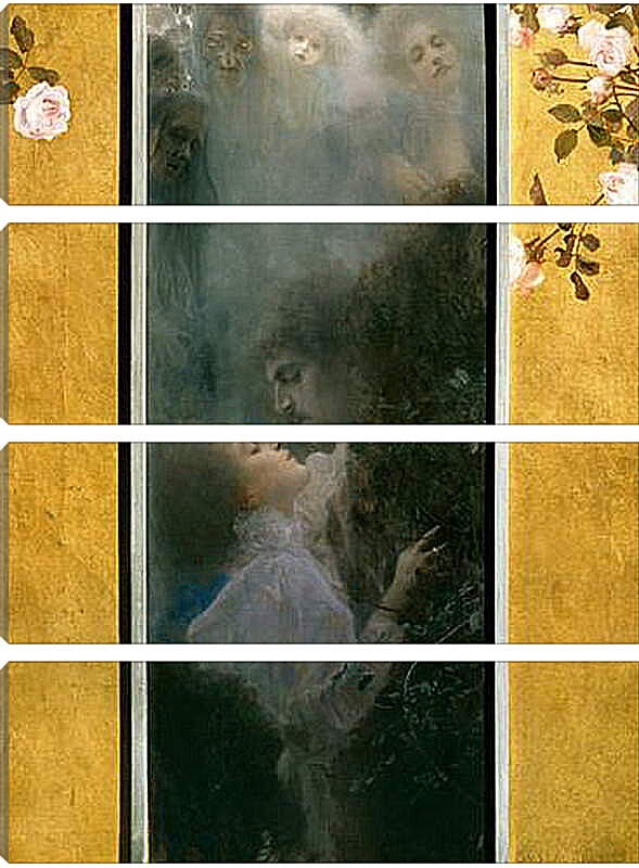 Модульная картина - Любовь. Густав Климт

