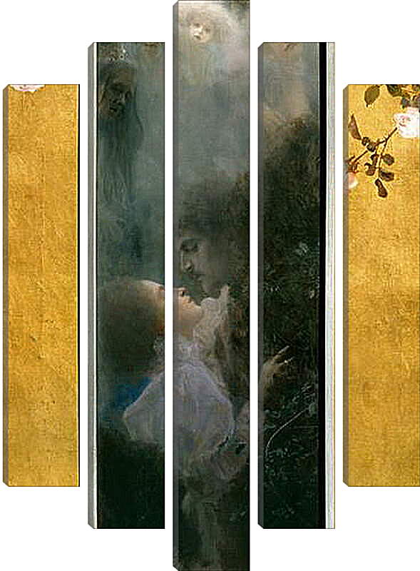 Модульная картина - Любовь. Густав Климт